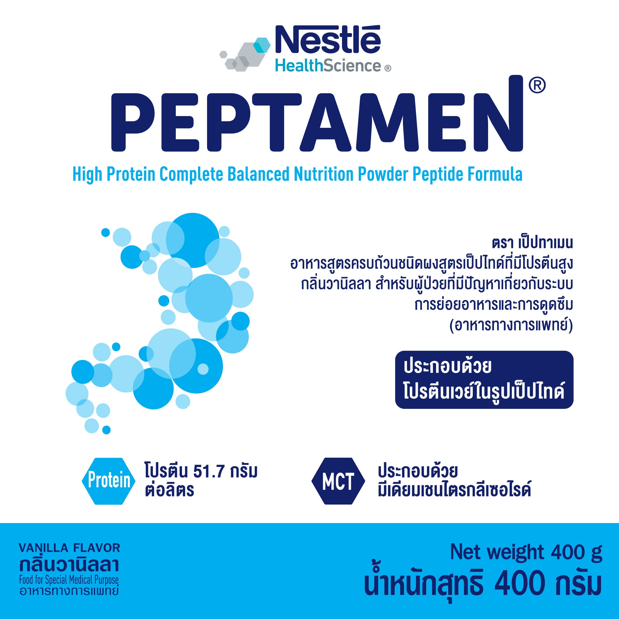 peptamen high protein, เป็ปทาเมนที่มีโปรตีนสูง, อาหารทางการแพทย์, อาหารการแพทย์